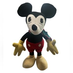 Disney Retro Holiday Classic Mickey Mouse Pose-able‎ Plush 16 " Rare
